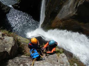 El barranco de Takamaka, barranquismo en la isla Réunion.